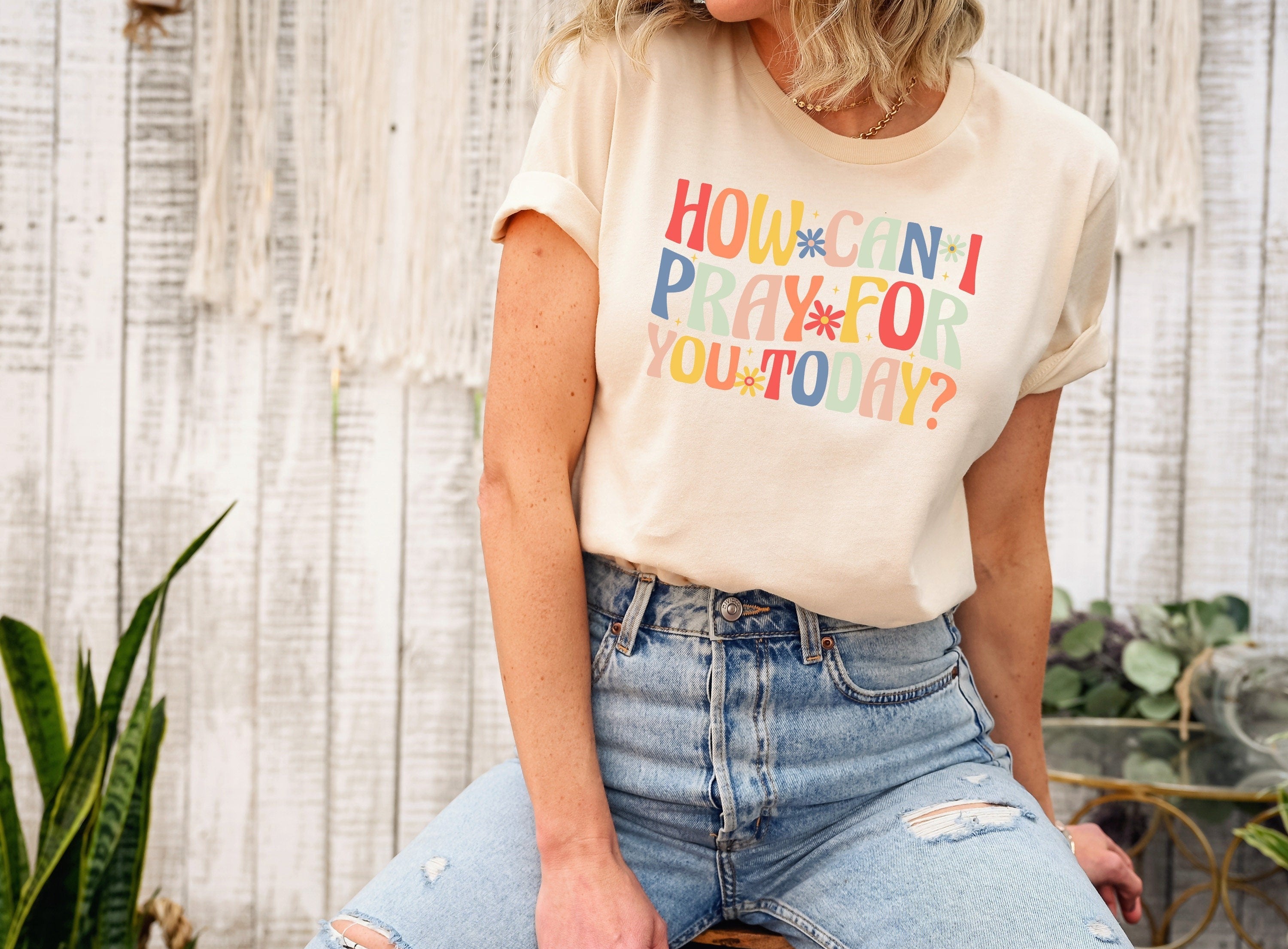 Comfort Colors® How Can I Pray For You Today Shirt, Christian T-Shirt, Faith Shirt, Religious Shirt, Waymaker Shirt, Christian Gift, Church Shirt, Faith Tee